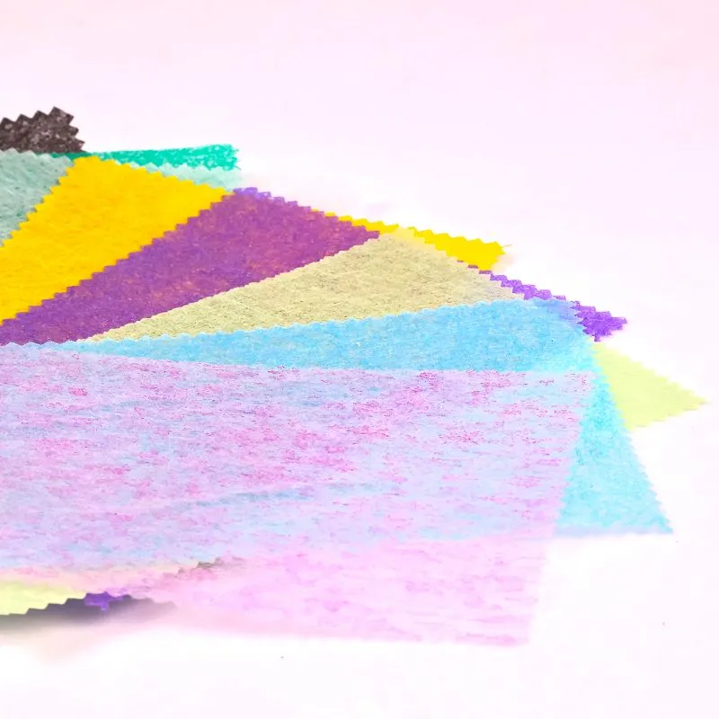 Ffabrig Nonwoven asgwrn cefn PET